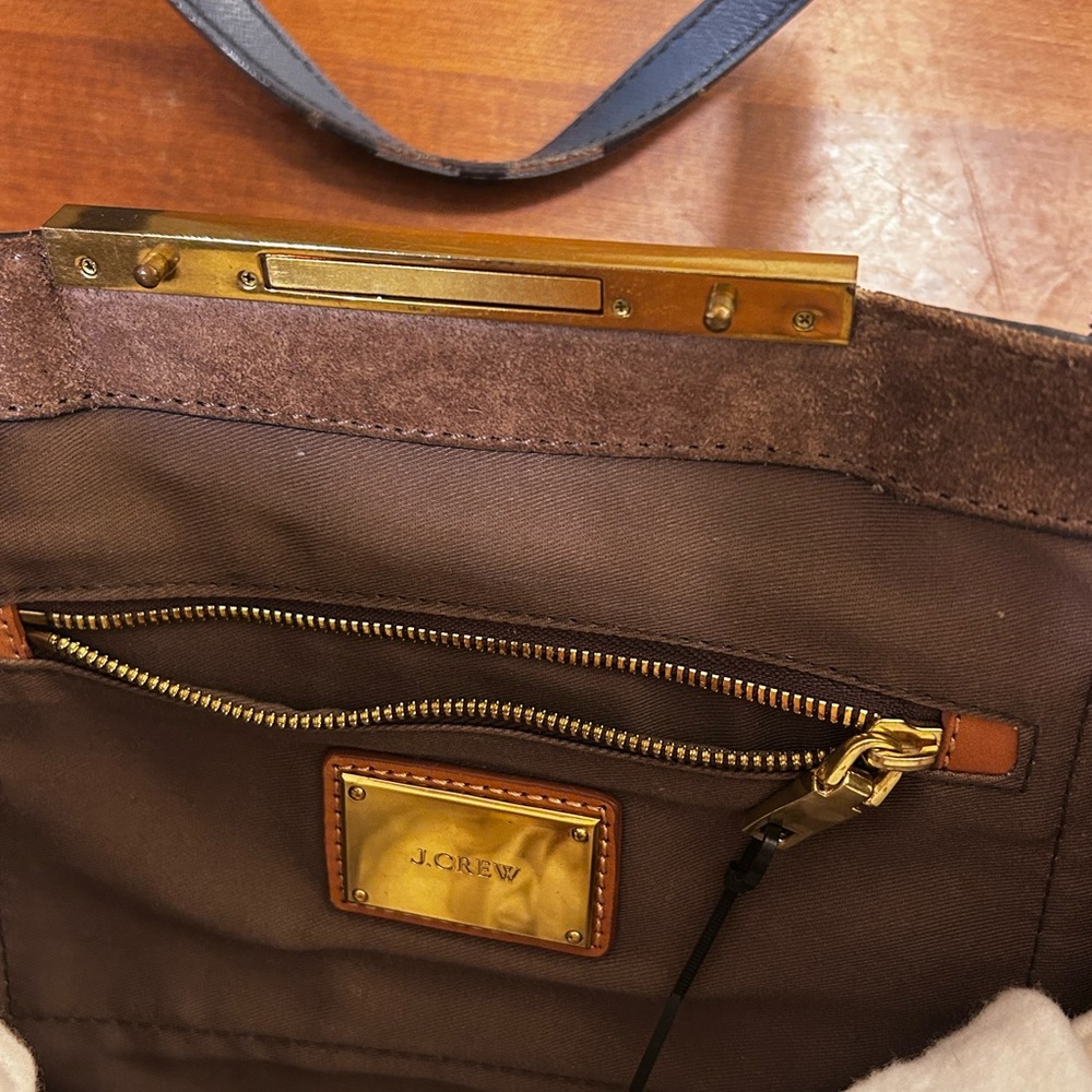 Jcrew Blue Medium Shoulder Bag. - image 8